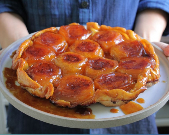 Caramelized Apple Tarte Tatin with Vanilla & Lemon