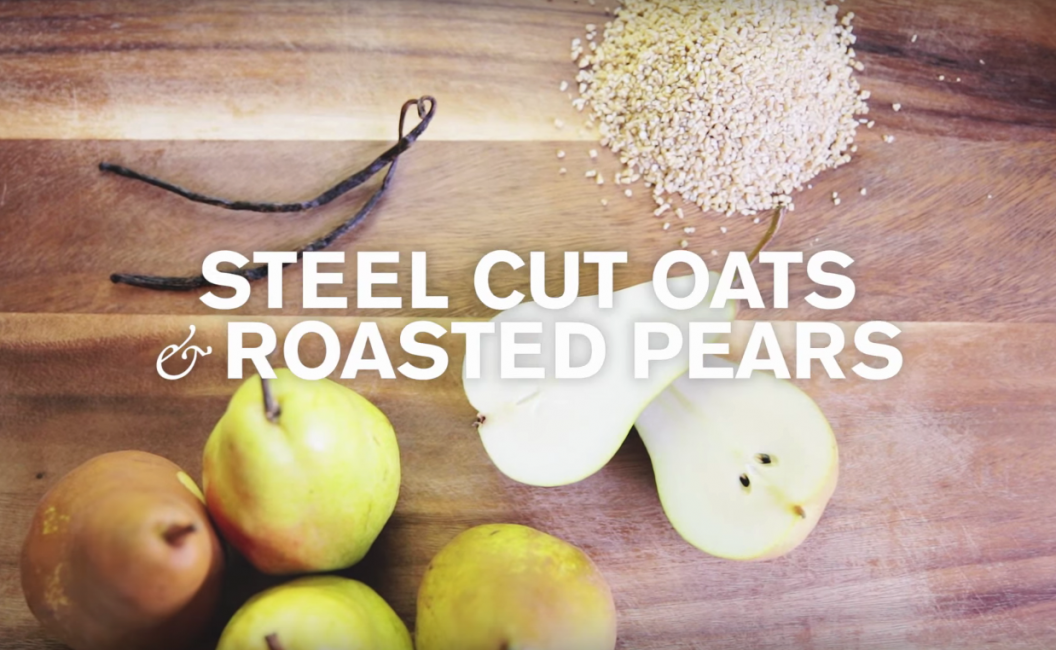 Baby Food |Roasted Pear & Vanilla Oatmeal