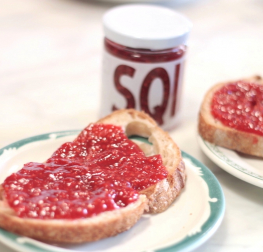 Homemade Raspberry Cardamom Jam with SQIRL