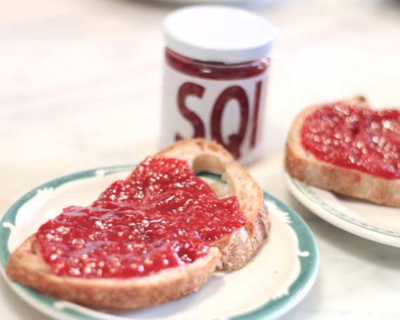 Homemade Raspberry Cardamom Jam with SQIRL